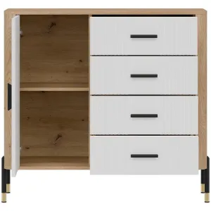 Obrazek Komoda Dante Dt08 Dąb Cremona/Biały