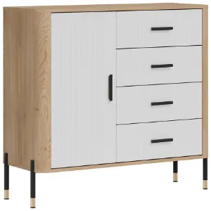 Obrazek Komoda Dante Dt08 Dąb Cremona/Biały