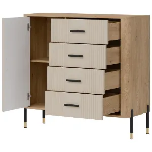 Obrazek Komoda Dante Dt08 Dąb Cremona/Kaszmir