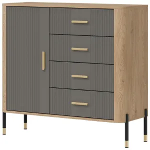 Obrazek Komoda Dante Dt08 Dąb Cremona/Szary