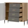 Obrazek Komoda Dante Dt08 Dąb Cremona/Szary