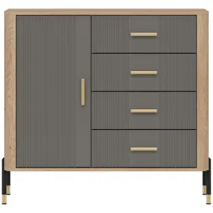 Obrazek Komoda Dante Dt08 Dąb Cremona/Szary