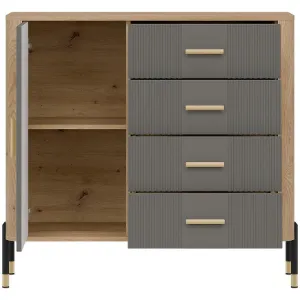 Obrazek Komoda Dante Dt08 Dąb Cremona/Szary