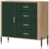 Obrazek Komoda Dante Dt08 Dąb Cremona/Zielony