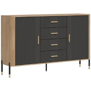 Obrazek Komoda Dante Dt09 Dąb Cremona/Antracyt