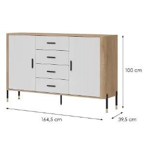 Obrazek Komoda Dante Dt09 Dąb Cremona/Biały