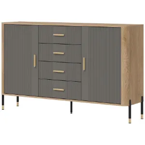 Obrazek Komoda Dante Dt09 Dąb Cremona/Szary