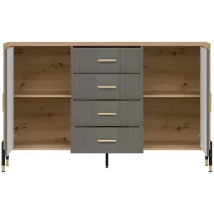 Obrazek Komoda Dante Dt09 Dąb Cremona/Szary