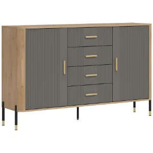 Obrazek Komoda Dante Dt09 Dąb Cremona/Szary