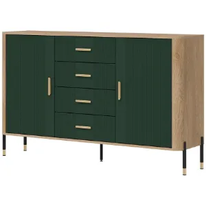 Obrazek Komoda Dante Dt09 Dąb Cremona/Zielony
