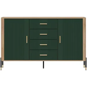 Obrazek Komoda Dante Dt09 Dąb Cremona/Zielony