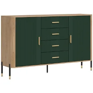 Obrazek Komoda Dante Dt09 Dąb Cremona/Zielony