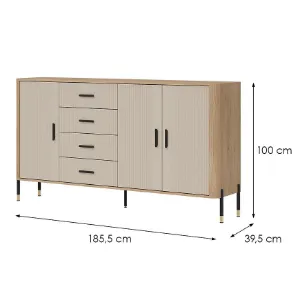 Obrazek Komoda Dante Dt10 Dąb Cremona/Kaszmir