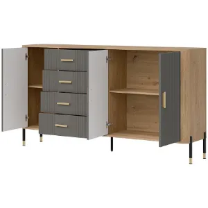 Obrazek Komoda Dante Dt10 Dąb Cremona/Szary