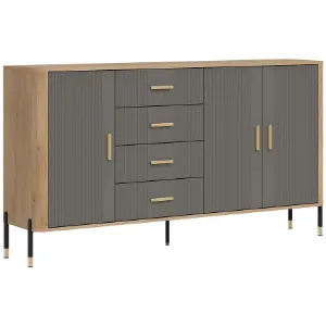 Obrazek Komoda Dante Dt10 Dąb Cremona/Szary