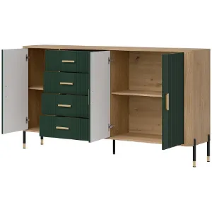 Obrazek Komoda Dante Dt10 Dąb Cremona/Zielony