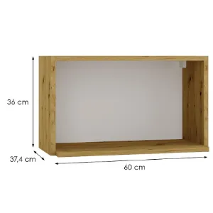 Obrazek Szafka Kuchenna Cosmo Gianna Wo60 Mv Biała Alaska/Dąb Artisan