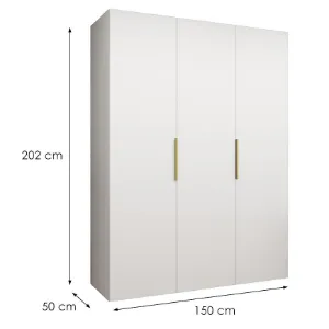 Obrazek Szafa Marbella I 150 biały/złoty
