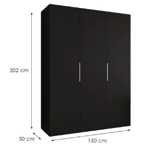 Obrazek Szafa Marbella I 150 czarny/kaszmir