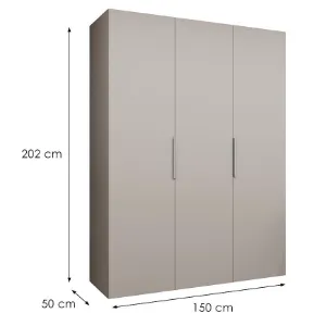 Obrazek Szafa Marbella I 150 kaszmir/srebrny