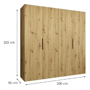 Obrazek Szafa Marbella I 200 artisan czarny