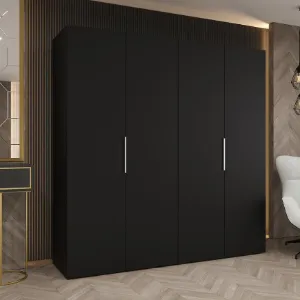 Obrazek Szafa Marbella I 200 czarny/srebrny