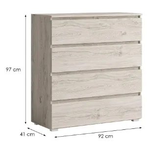 Obrazek Komoda Cosmo C04 4S dąb oslo