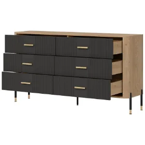 Obrazek Komoda Dante Dt05  Dąb Cremona/Antracyt