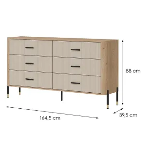 Obrazek Komoda Dante Dt05  Dąb Cremona/Kaszmir