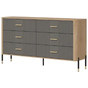 Obrazek Komoda Dante Dt05  Dąb Cremona/Szary