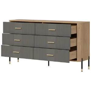 Obrazek Komoda Dante Dt05  Dąb Cremona/Szary