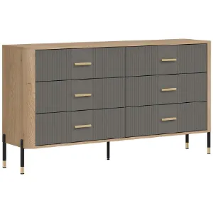 Obrazek Komoda Dante Dt05  Dąb Cremona/Szary