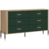 Obrazek Komoda Dante Dt05  Dąb Cremona/Zielony
