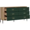 Obrazek Komoda Dante Dt05  Dąb Cremona/Zielony
