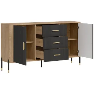 Obrazek Komoda Dante Dt06 Dąb Cremona/Antracyt