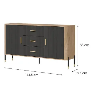 Obrazek Komoda Dante Dt06 Dąb Cremona/Antracyt