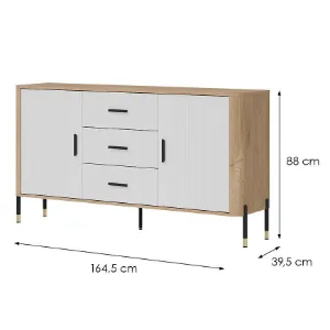 Obrazek Komoda Dante Dt06 Dąb Cremona/Biały