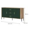 Obrazek Komoda Dante Dt06 Dąb Cremona/Zielony