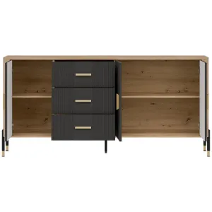Obrazek Komoda Dante Dt07 Dąb Cremona/Antracyt
