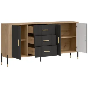 Obrazek Komoda Dante Dt07 Dąb Cremona/Antracyt