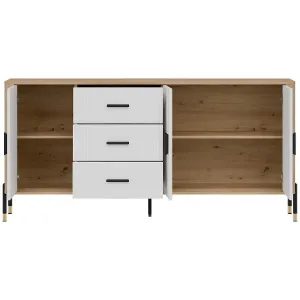 Obrazek Komoda Dante Dt07 Dąb Cremona/Biały