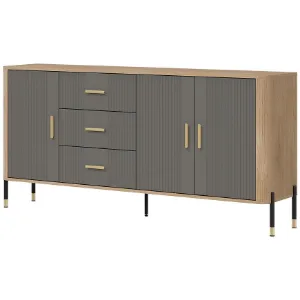 Obrazek Komoda Dante Dt07 Dąb Cremona/Szary