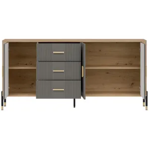 Obrazek Komoda Dante Dt07 Dąb Cremona/Szary