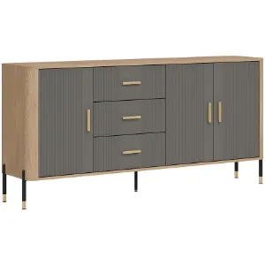 Obrazek Komoda Dante Dt07 Dąb Cremona/Szary