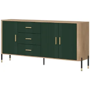 Obrazek Komoda Dante Dt07 Dąb Cremona/Zielony