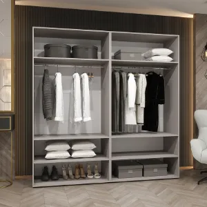 Obrazek Szafa Marbella I 200 kaszmir/srebrny