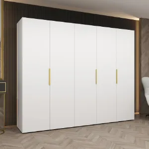 Obrazek Szafa Marbella I 250 biały/złoty