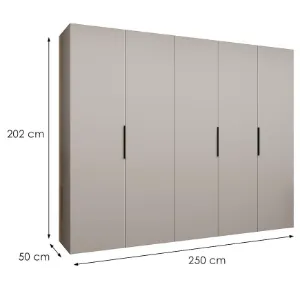 Obrazek Szafa Marbella I 250 kaszmir/czarny