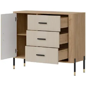 Obrazek Komoda Dante Dt03  Dąb Cremona/Kaszmir