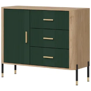 Obrazek Komoda Dante Dt03  Dąb Cremona/Zielony
